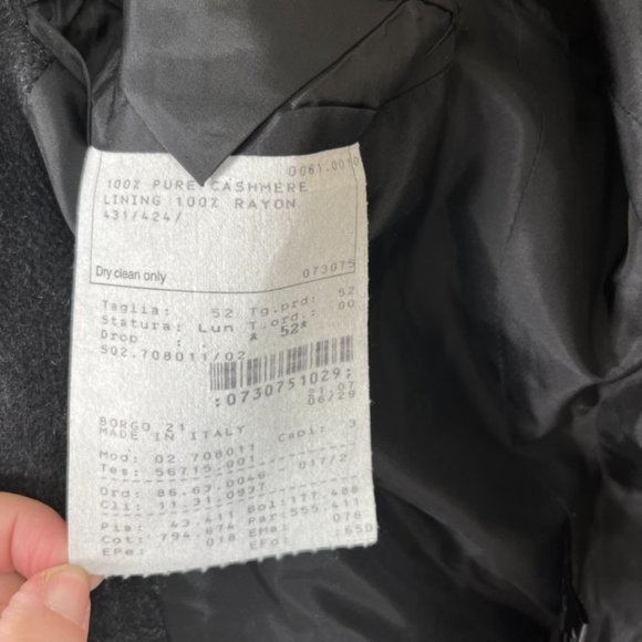 Armani Cashmere Dark Gray Blazer Men's - Picture 6 of 10